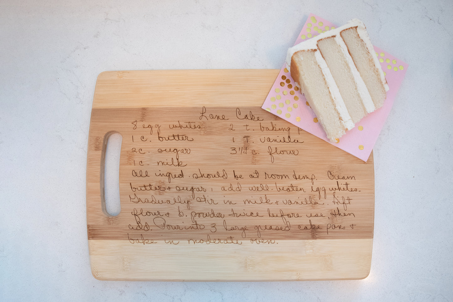 Engraved Bamboo Cutting Boards - Create a One-of-a-Kind Gift with Your Personalized Recipes