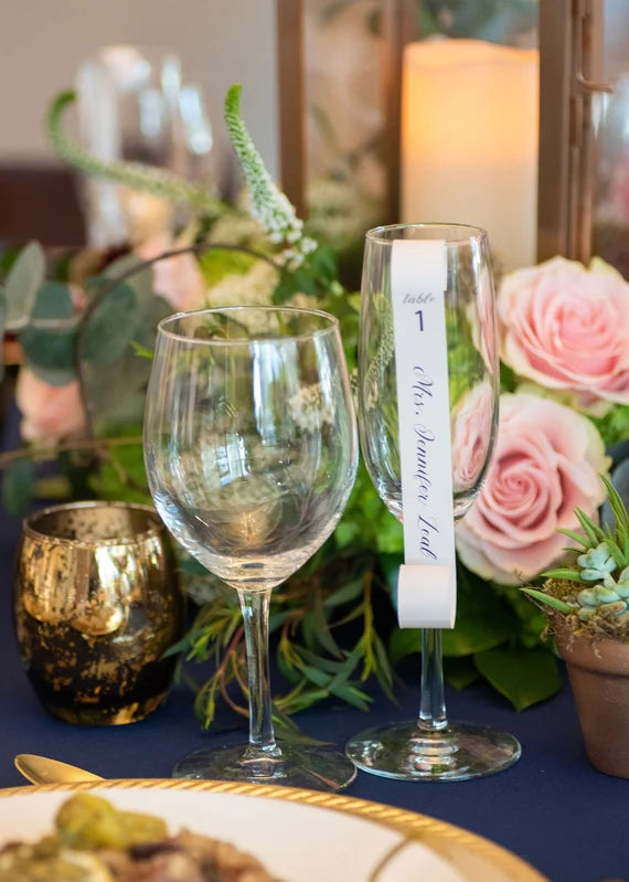 Sip & Be Seated Scrolls - Unique Champagne Wall and Seating Chart Decor