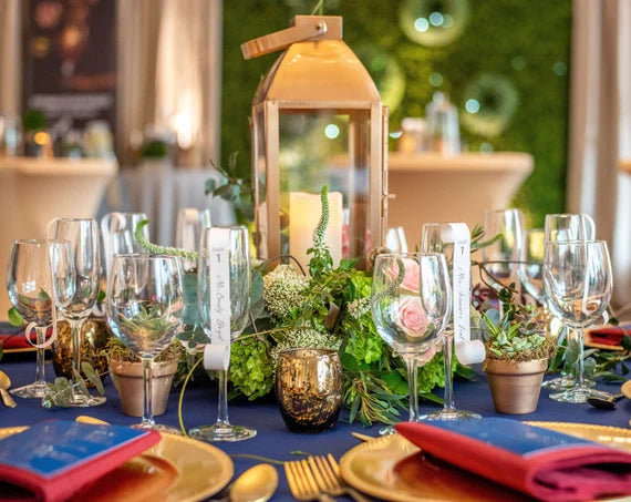 Metallic Foiled Sip & Be Seated Scrolls - Exquisite Champagne Wall and Seating Chart Decor