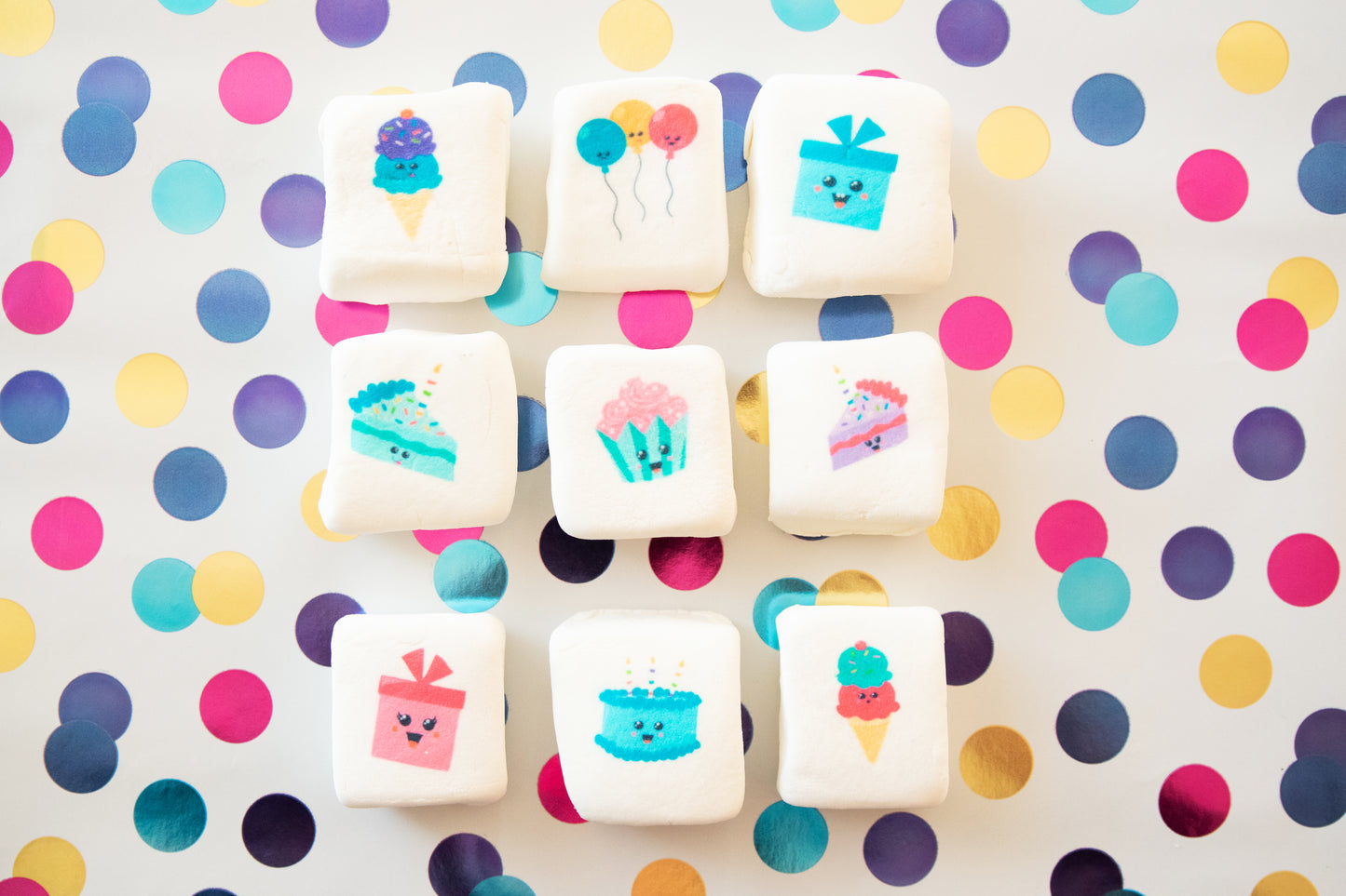 Custom Printed Marshmallow Box for Birthdays, Graduations, Baby Showers, and More!