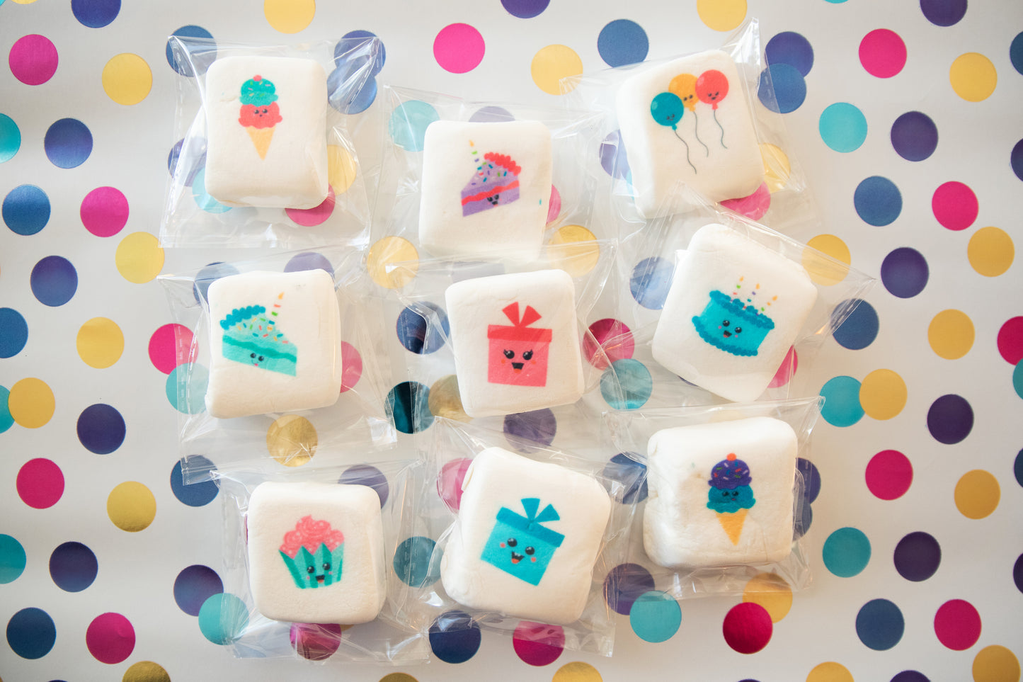 Custom Printed Marshmallow Box for Birthdays, Graduations, Baby Showers, and More!