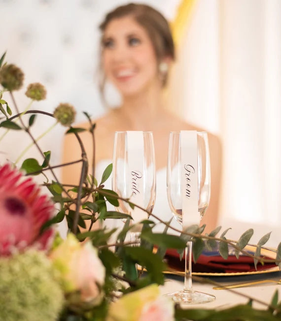 Sip & Be Seated Scrolls - Unique Champagne Wall and Seating Chart Decor